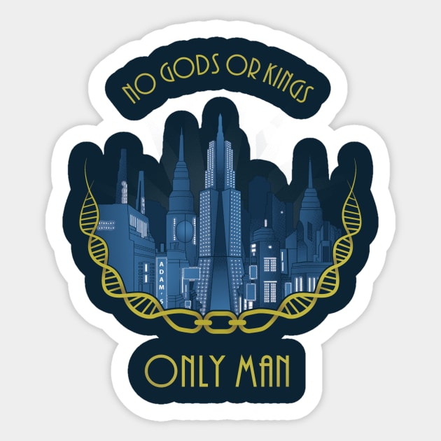 Only man Sticker by Creatiboom